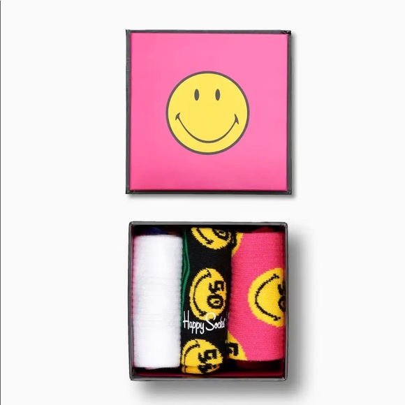 Smiley Collector's Edition 3-pack socks 🧦 - Picture 1 of 5